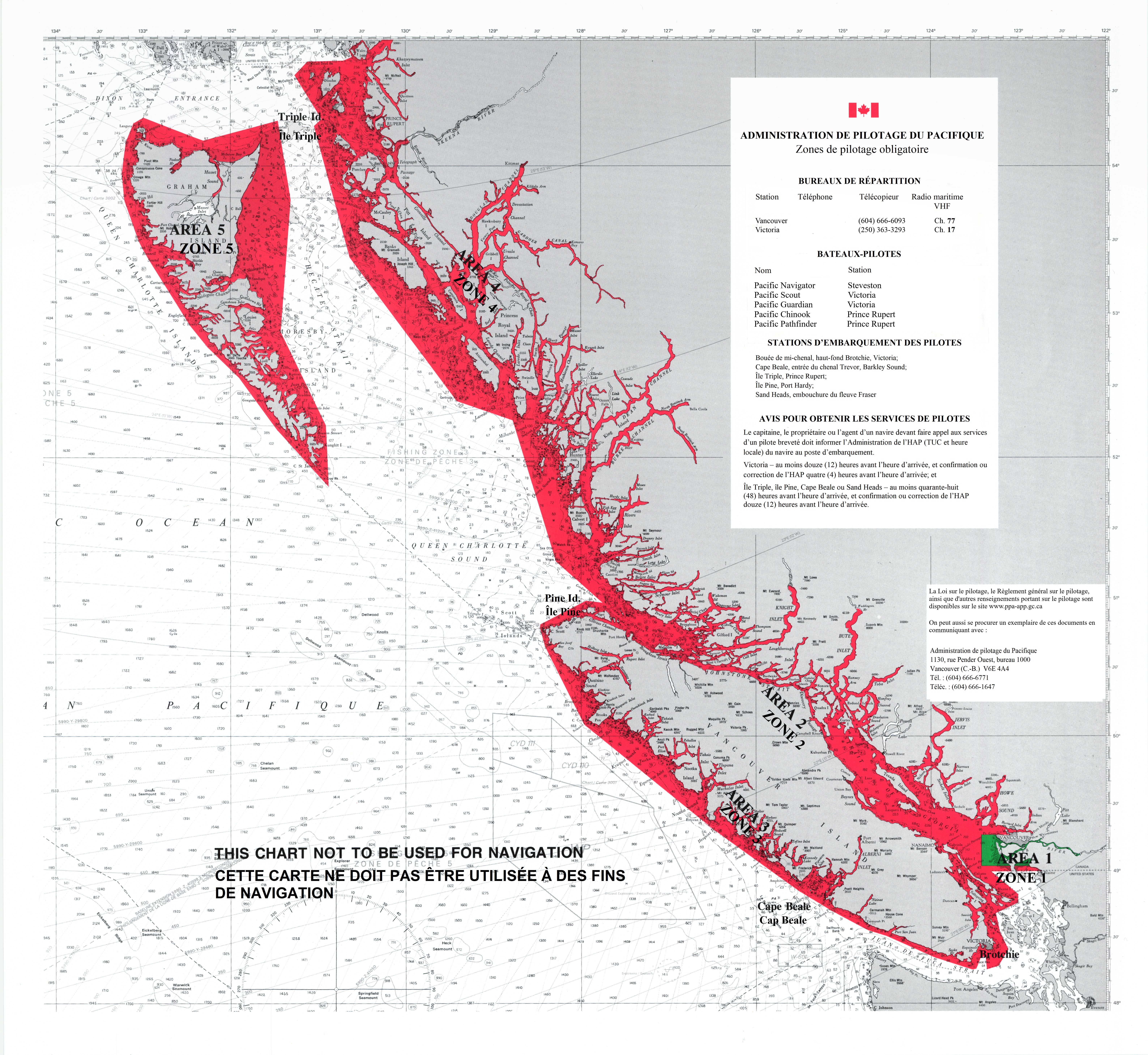 Zones de pilotage obligatoire